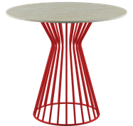 Red Monroe Cafe Table